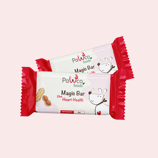 PawCo Magic Bar Heart Health – functional dog snack bar box front on white background – PawCo Foods