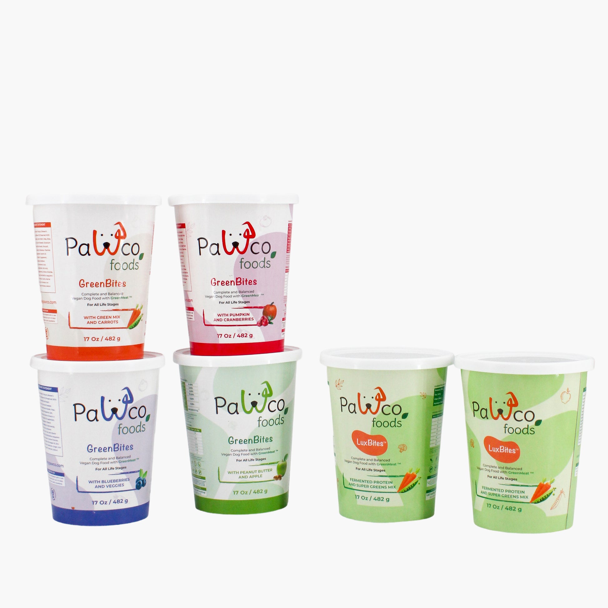 PawCo Fresh Bites Variety Box – assortment of LuxBites and GreenBites premium, healthy dog meals 